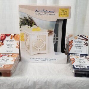 1 Fragrance Warmer + 8 Scented Wax Cubes Brand New